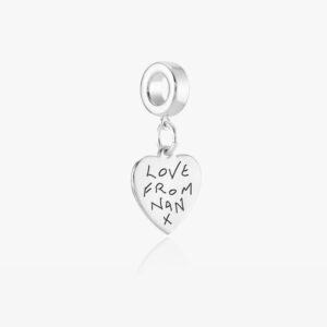 Heart Handwriting Pandora Charm - Memorial Jewellery