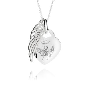 Angel Wing Children's Drawing Necklace - Children's Drawing Jewellery