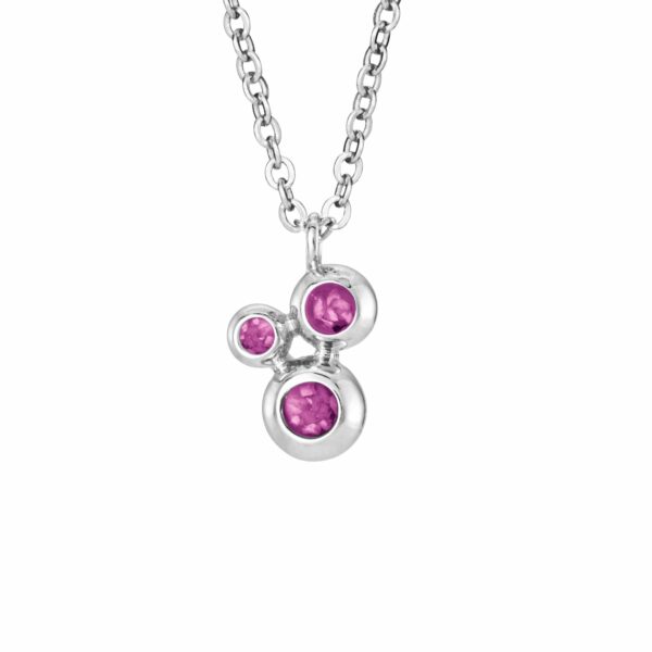 Pink - Triple Array Ashes Necklace - Ashes Jewellery