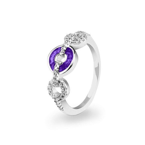 Purple - Tranquillity Ashes Ring - Ashes Jewellery
