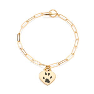Gold Oval t-Bar Bracelet - Paw Print Jewellery - Inscripture - Memorial Jewellery