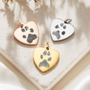Paw Print Charms - Pet Memorial Jewellery