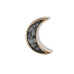 Large_Moon_Rose Gold_Black-Ashes Element - Ashes Jewellery