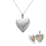 Mum-heart-shaped Ashes Locket-Ashes Jewellery