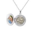 Transparent_-Circular Shaped Ashes Locket - Ashes Jewellery