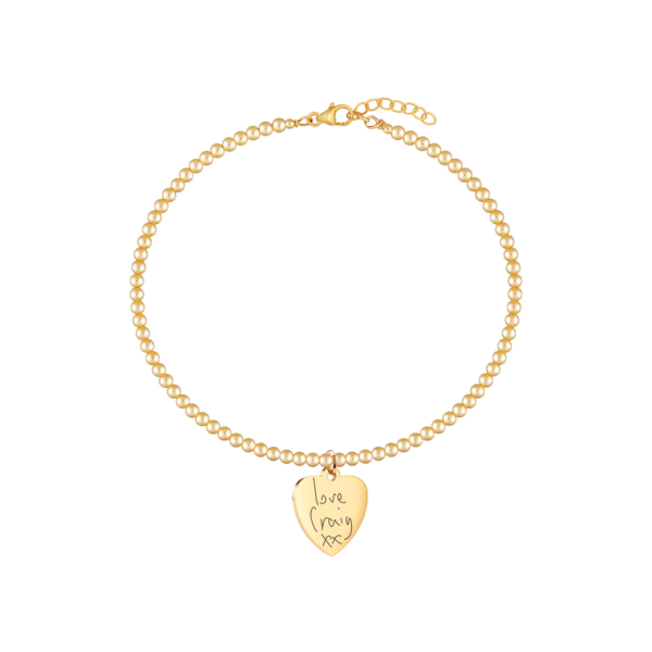 Gold Clasp Handwriting Bracelet - Memorial Jewellery