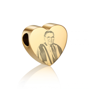 Gold Photo Pandora Charm - Photo Jewellery - Memorial Jewellery - Inscripture