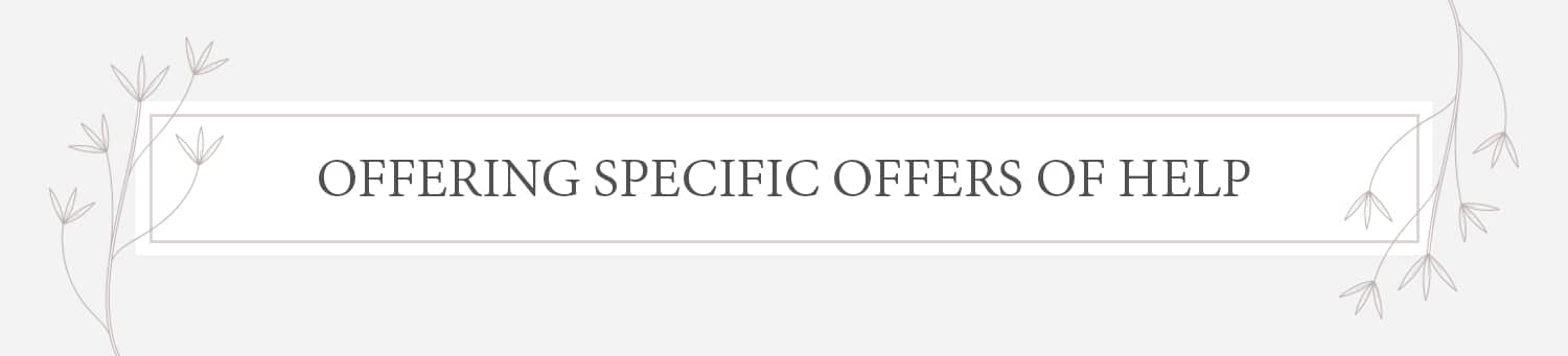 offer help