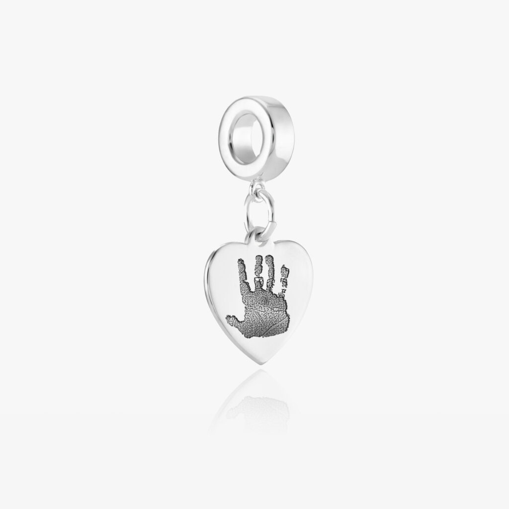 Handprint Footprint Pandora Charm - Handprint Footprint Jewellery - Memorial Jewellery