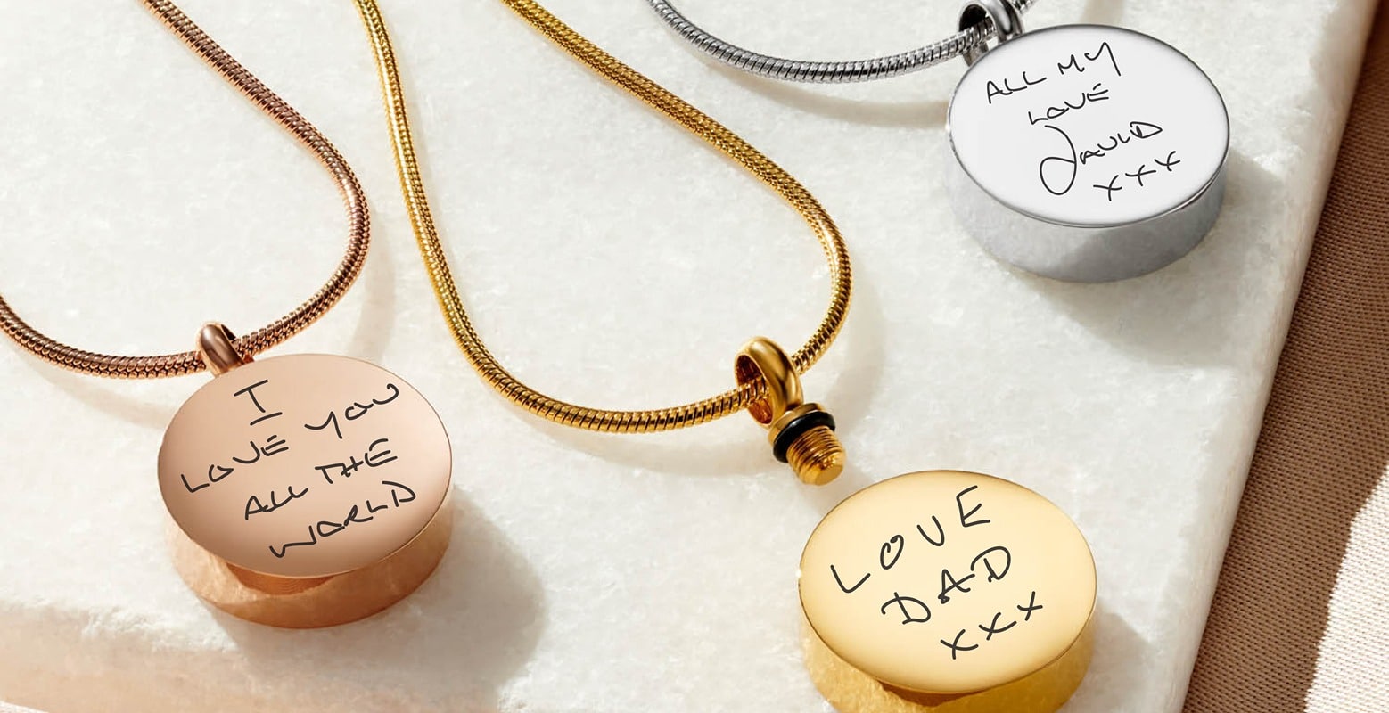 handwriting jewellery