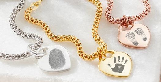 handprint footprint jewellery