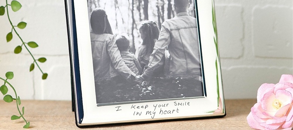 handwriting photo frame