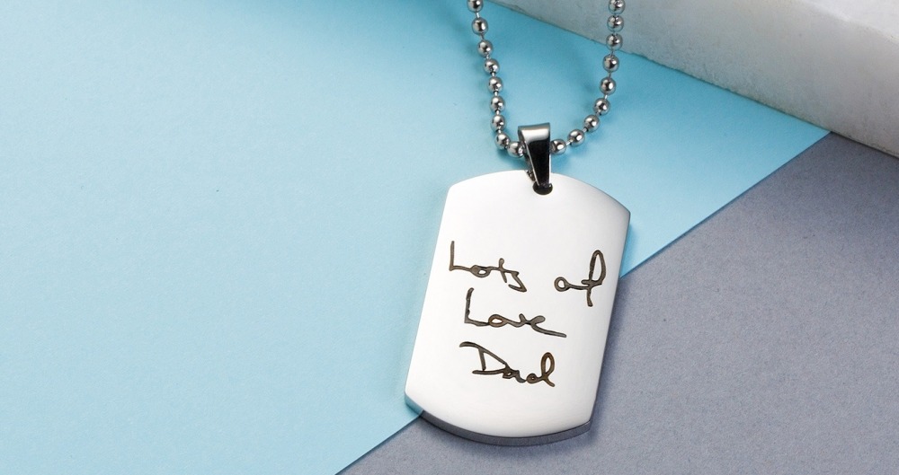 handwriting necklace