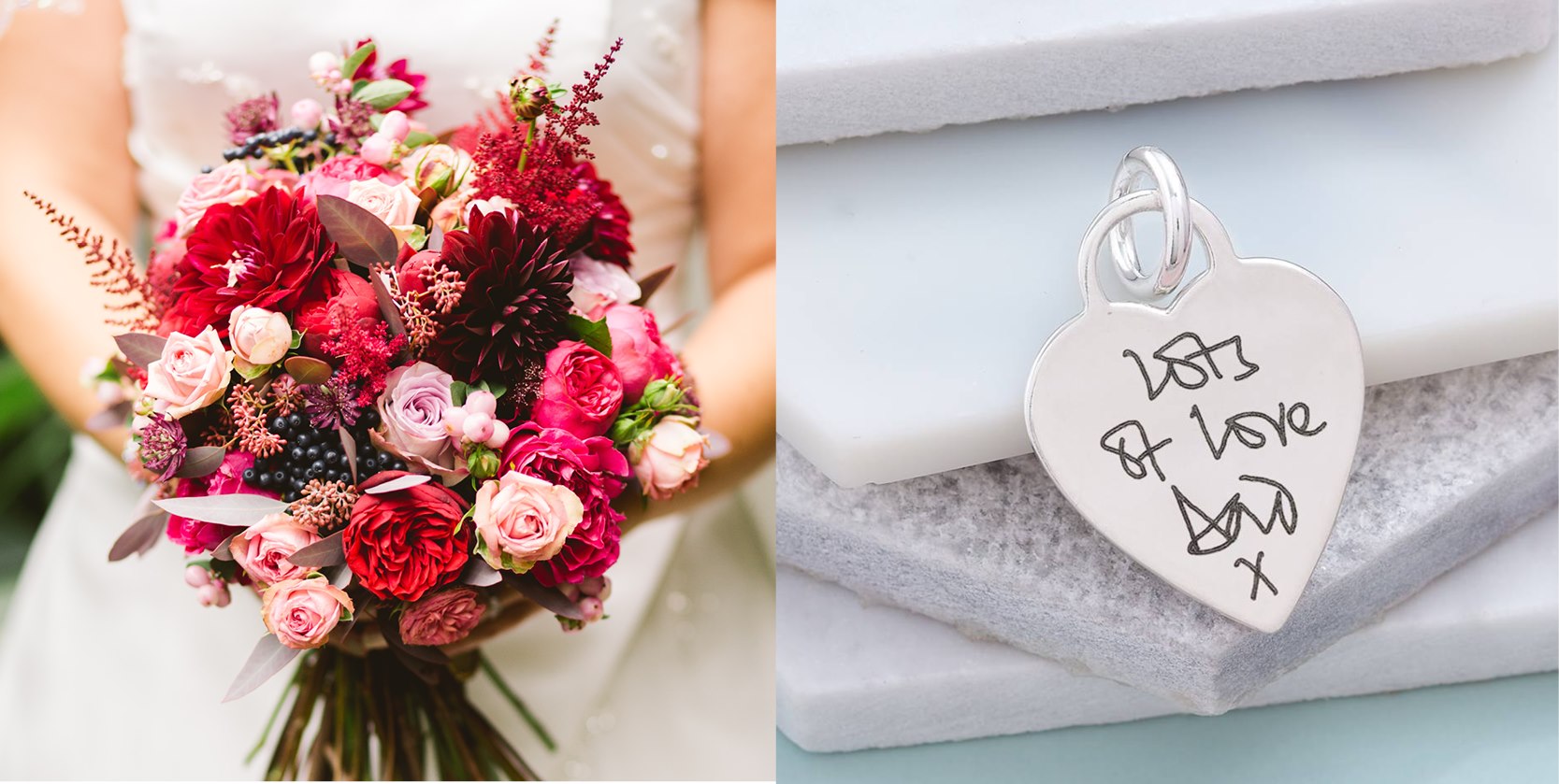 wedding bouquet charm