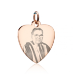 Rose Gold Heart Photo Charm - Photo Charm - Memorial Jewellery - Inscripture