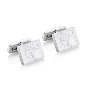 Illustration Cufflinks - Memorial Gifts - Illustration Gifts - Inscripture