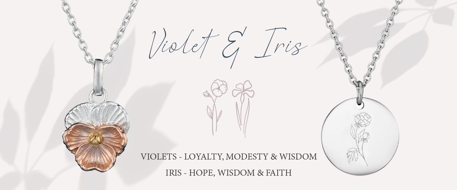 february birth flower jewellery