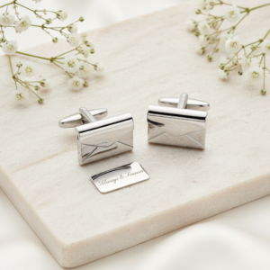 Handwriting Envelope Cufflinks - Handwriting Gifts - Memorial Gifts - Inscripture
