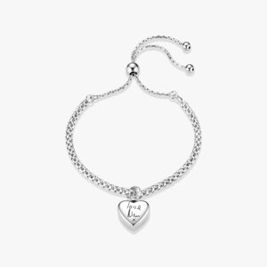 Silver Handwriting Heart Urn Bracelet - Handwriting Jewellery - Inscripture - Memorial Jewellery - Ashes Jewellery