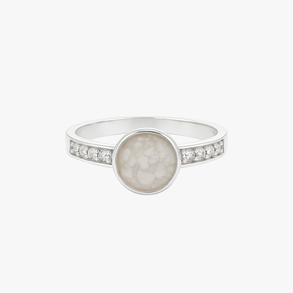 Celeste Ashes Ring - Ashes into Jewellery Inscripture - Memorial Jewellery