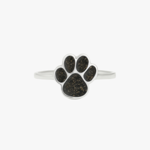 Liora Paw Print Ashes Ring - Ashes into Jewellery - Inscripture - Memorial Jewellery