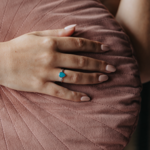 Teardrop Ashes Ring - Ashes into Jewellery