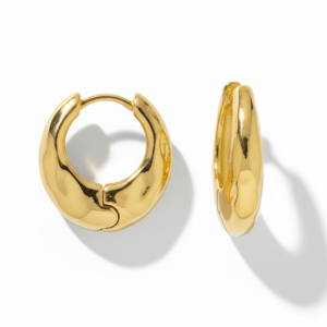 Luna Gold Hoop Earrings - Hayley Sparkes Jewellery Edit
