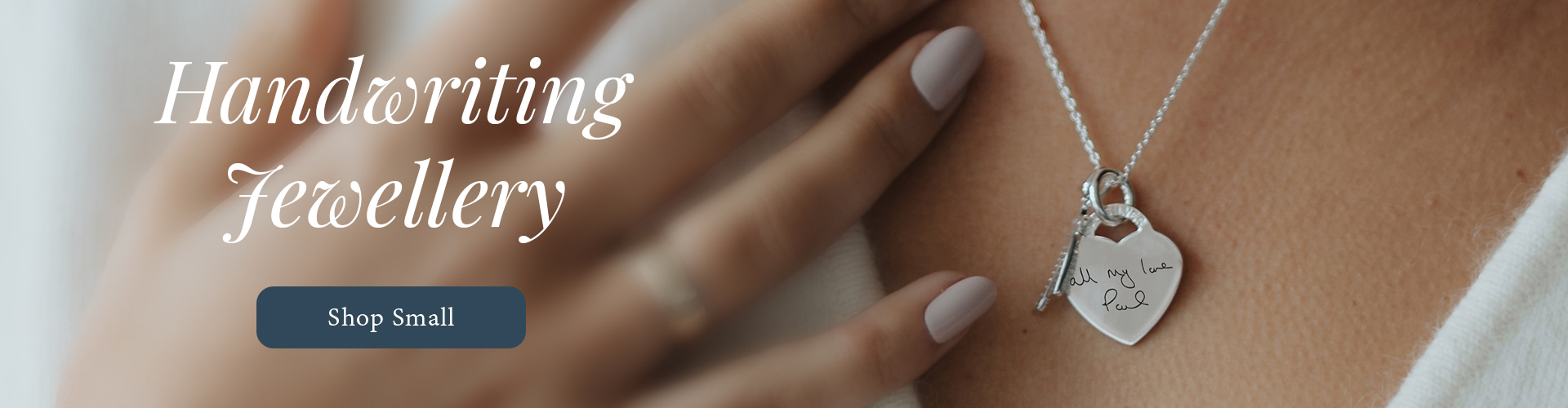 handwriting jewellery