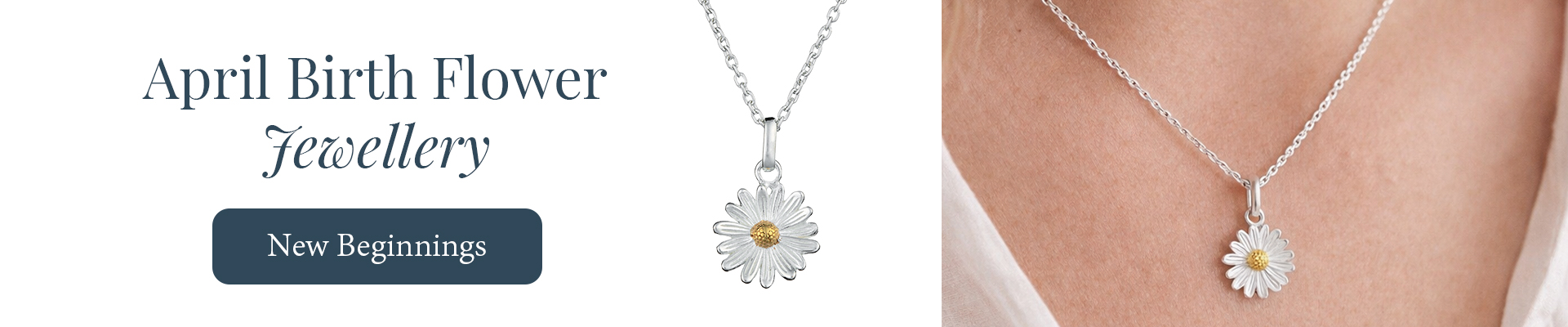 april birth flower jewellery