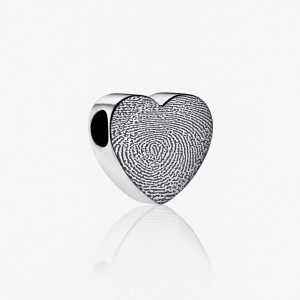 Fingerprint Engraved Pandora Charm - Fingerprint Jewellery - Inscripture - Memorial Jewellery