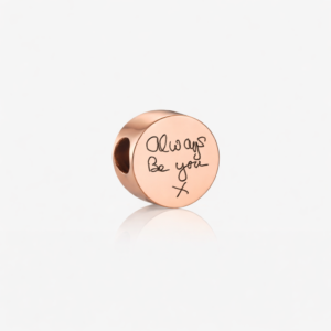 Rose Gold Pandora Handwriting Charm - Memorial Jewellery
